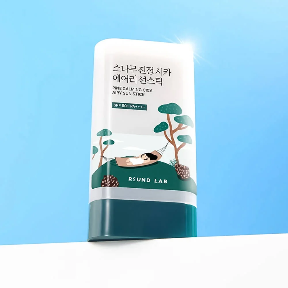 Round Lab Pine Calming Cica Airy Sun Stick SPF50+ PA++++